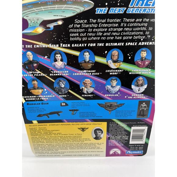 Star Trek Next Generation ROMULAN Action Figure Playmates TNG - NEW - Picture 5 of 10